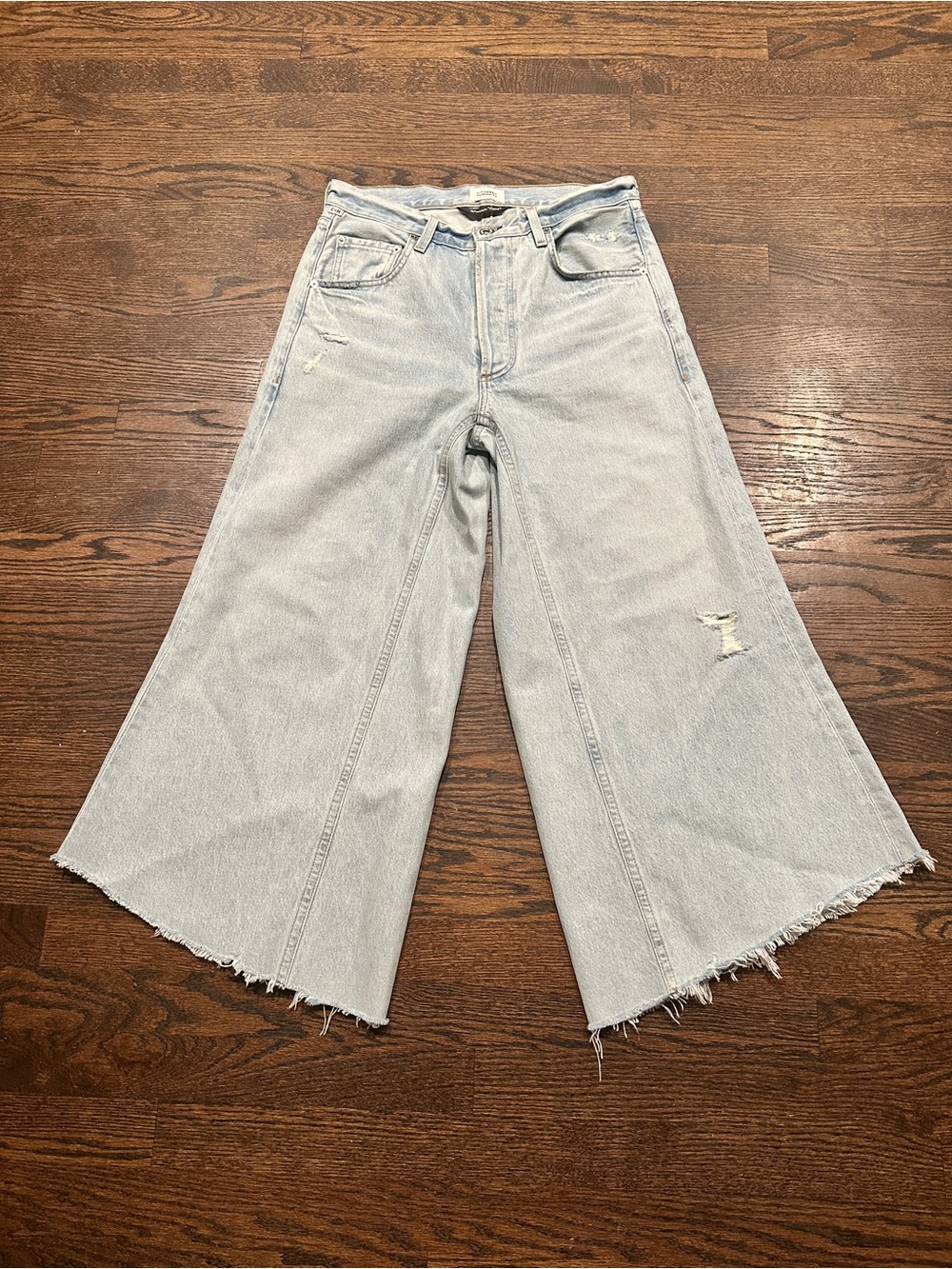 Citizens of Humanity Tessa Culotte In Glacier Size 27 Cropped Jeans
